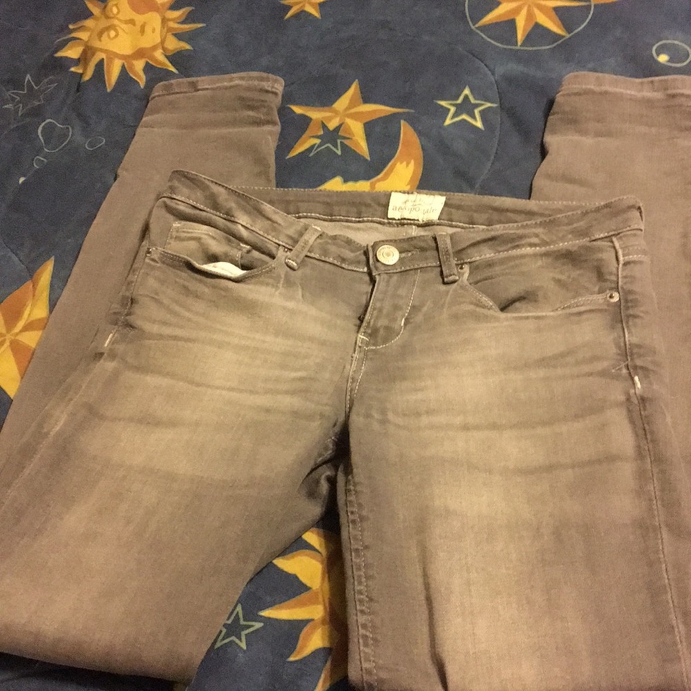 Grey ultra skinny jeans
